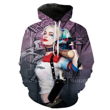 Load image into Gallery viewer, Birds Of Prey Harley Quinn Hoodies Men Women 3D Print Sweatshirts Fashion Harajuku Pullover Cool Hooded Streetwear Coat Jacket